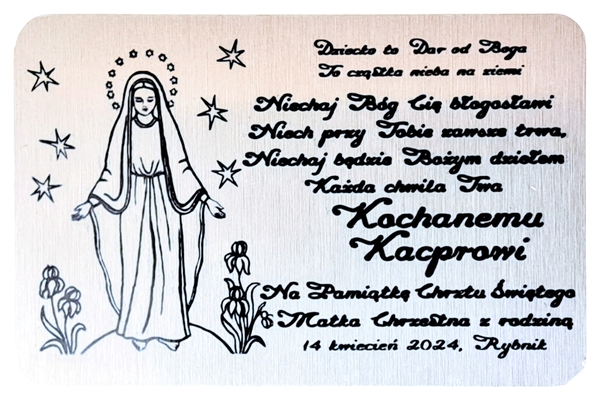 Tabliczka personalizowana 8 x 5 cm