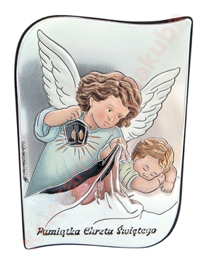 Obrazek Aniołek 6 x 9 cm  Chrzest Św. 6784S/2COL