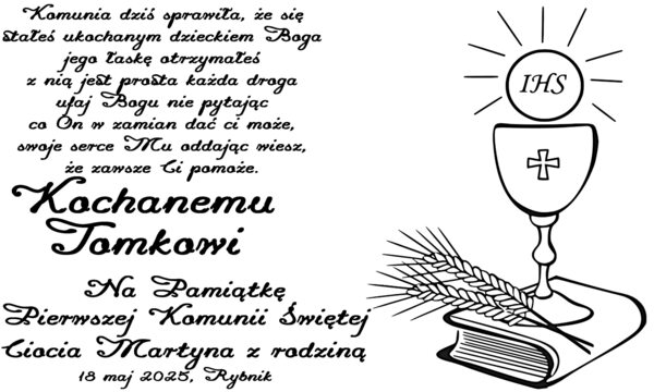 Tabliczka personalizowana 8 x 5 cm