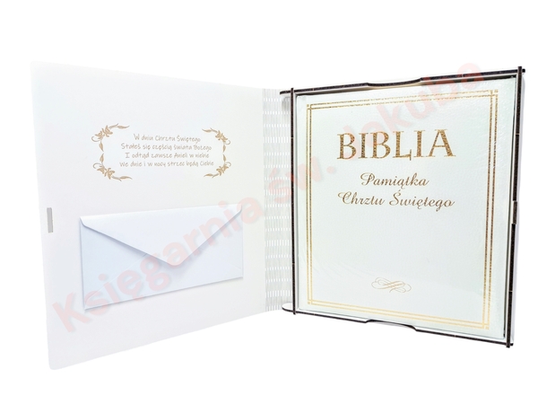 Biblia Pamiątka Chrztu Św. - w pudełku