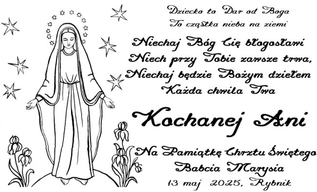 Tabliczka personalizowana 8 x 5 cm